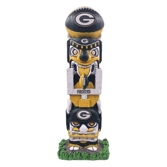 Evergreen Enterprises Art Green Bay Packers 6 Nfl Tiki Face Totem